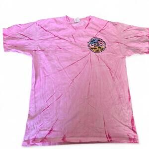 Cabo San Lucas Pink Tie-Dye T-shirt L
